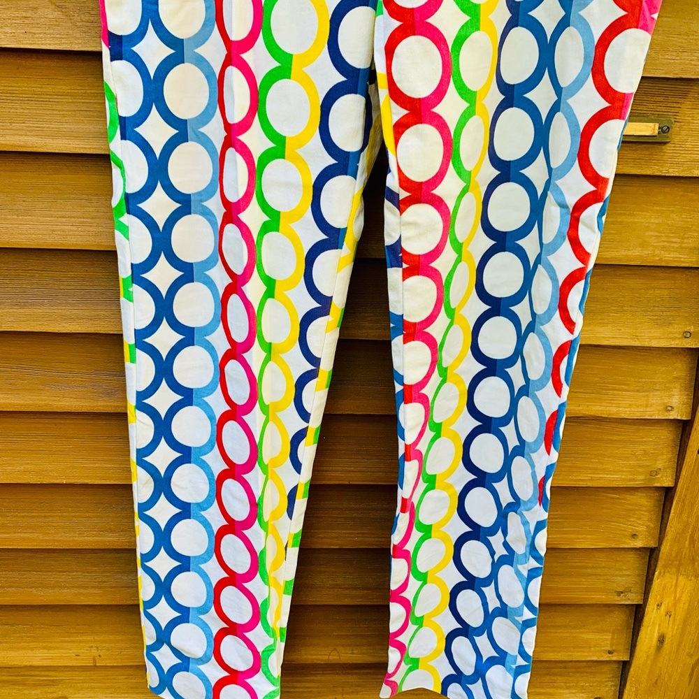 Krazy Larry Multicolored Circular Patterned Cropp… - image 6